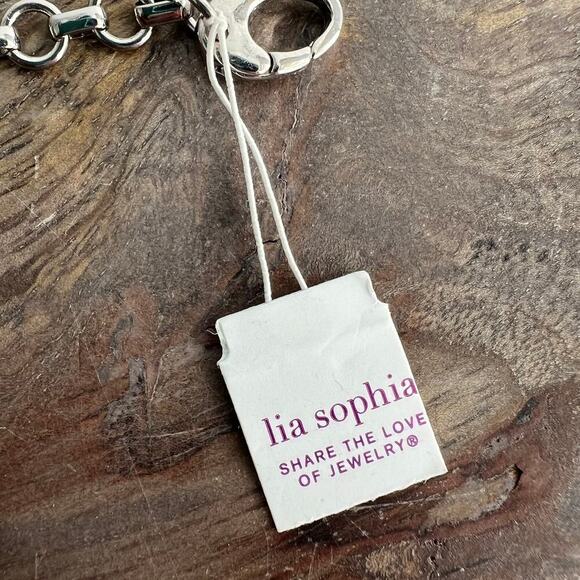 🍭6/$30 New Lia Sophia Silver Adjustable Infinitime Infinity Necklace Extender - Picture 3 of 5